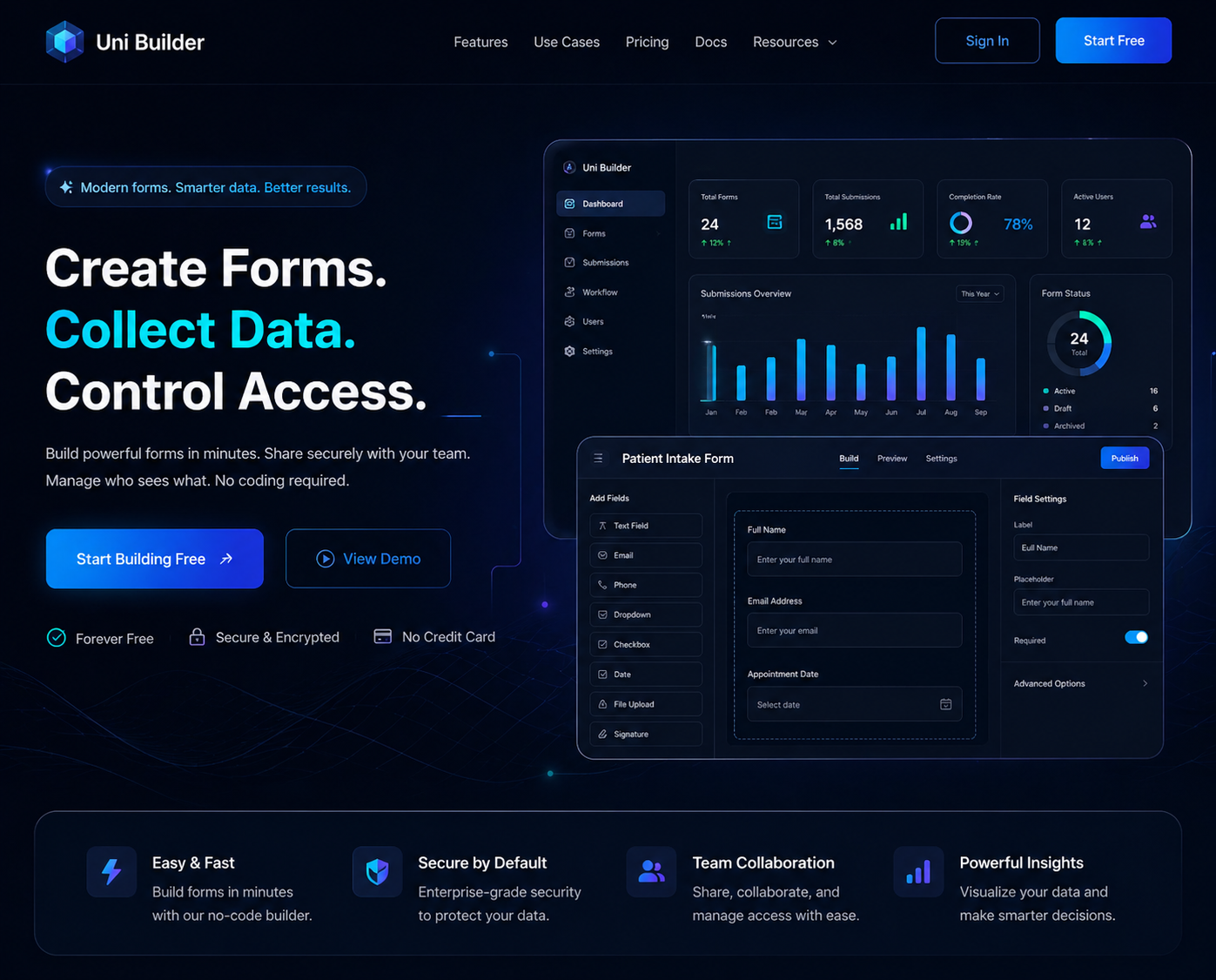 Unibuilder Dashboard